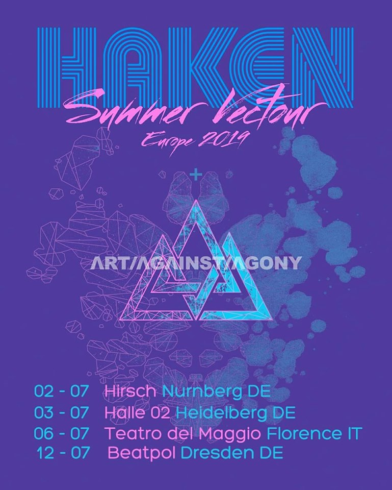 Art Against Agony - Tour Poster - Haken Support Tour 2019