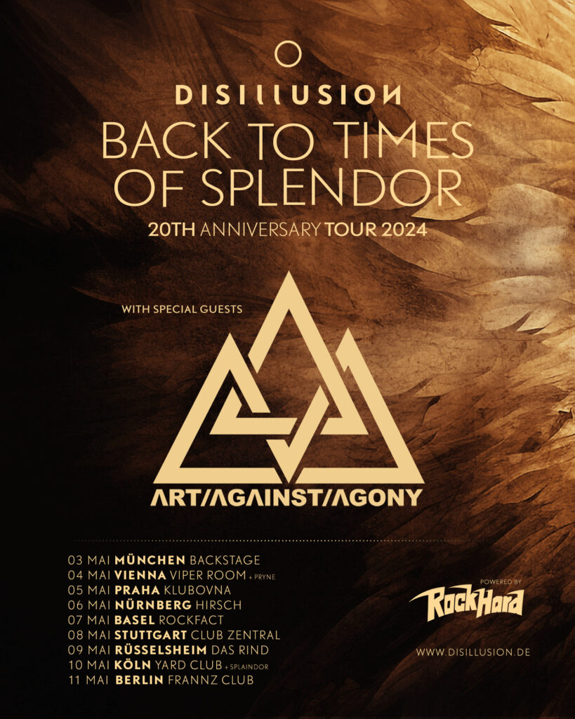 Art Against Agony Live 2024 - Disillusion Support Tour